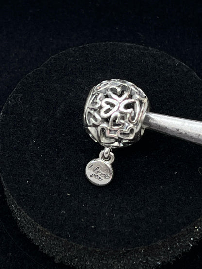 PANDORA Openwork Love Hearts Charm