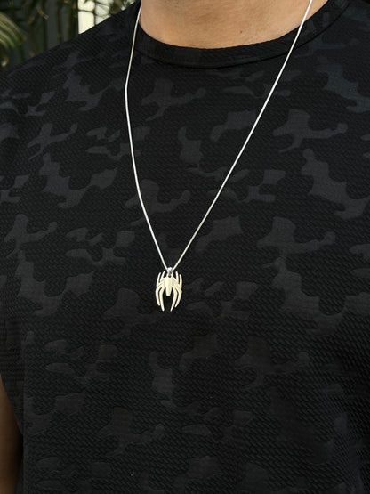 Spider Necklace for Men's Sterling Silver 925s