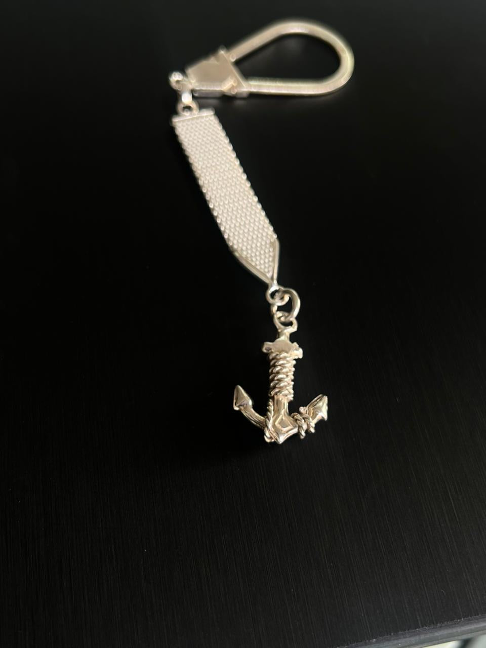 Anchor Key Chain 15cm-Sterling Silver 925s