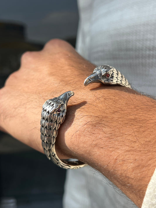 Aura Eagle Bangle for Men's Sterling Silver 925s