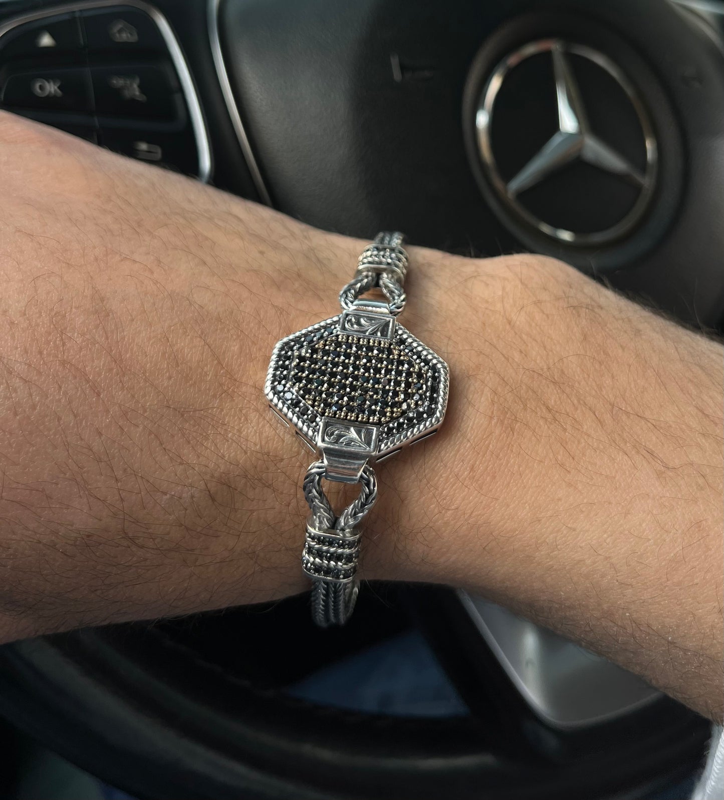 Vórtex-S925 Sterling Silver Bracelet for men
