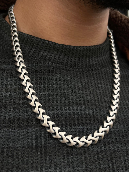 ⛔️Exclusive⛔️ Double Appear Brutal Chain-Pure Sterling Silver 925s-(58cm-10mm)