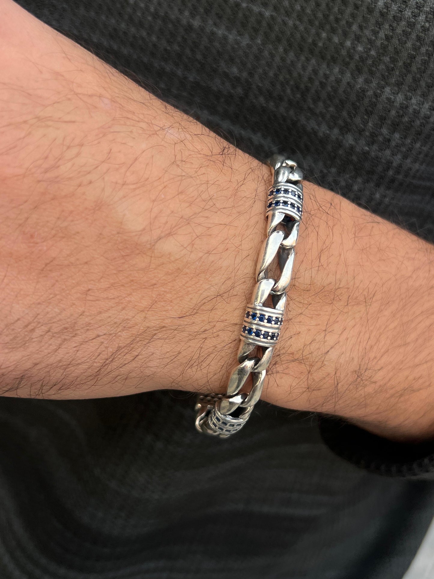 DEADWEIGHT Bracelet in Sterling Silver 925s-(20cm-9mm)