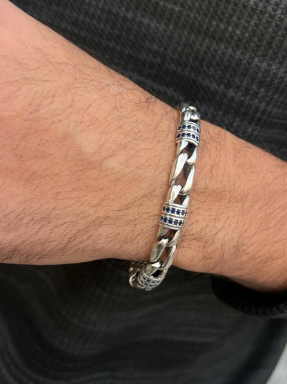 DEADWEIGHT Bracelet in Sterling Silver 925s-(20cm-9mm)
