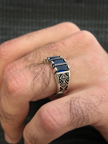 AZURE EMPEROR Ring -Pure Sterling Silver 925s