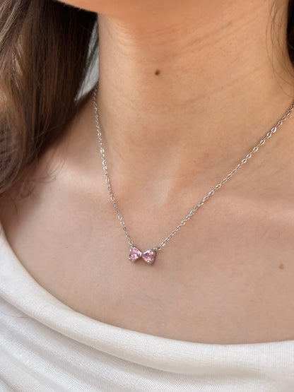 Elegant Bow Jewelry Set –s925 Sterling Silver