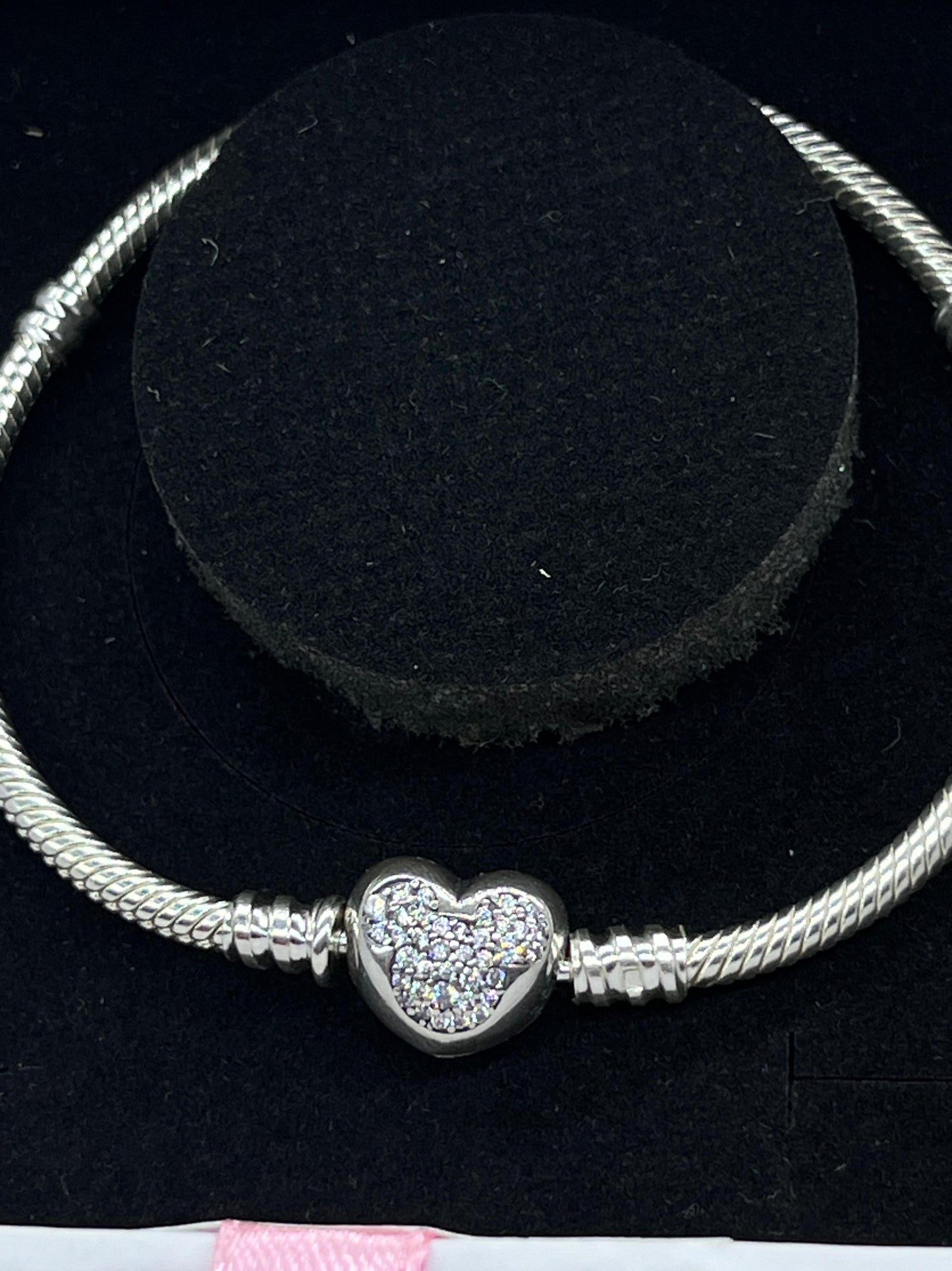 sparkling Mickey Round Snake Chain Bracelet