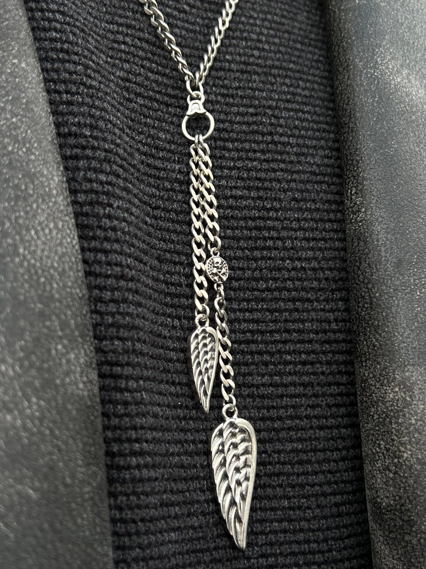 Skullduo Heavenly Wings For Men Sterling Silver925 -70cm-4mm