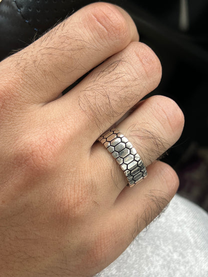 Dragon  Engagement Ring in Sterling Silver 925s