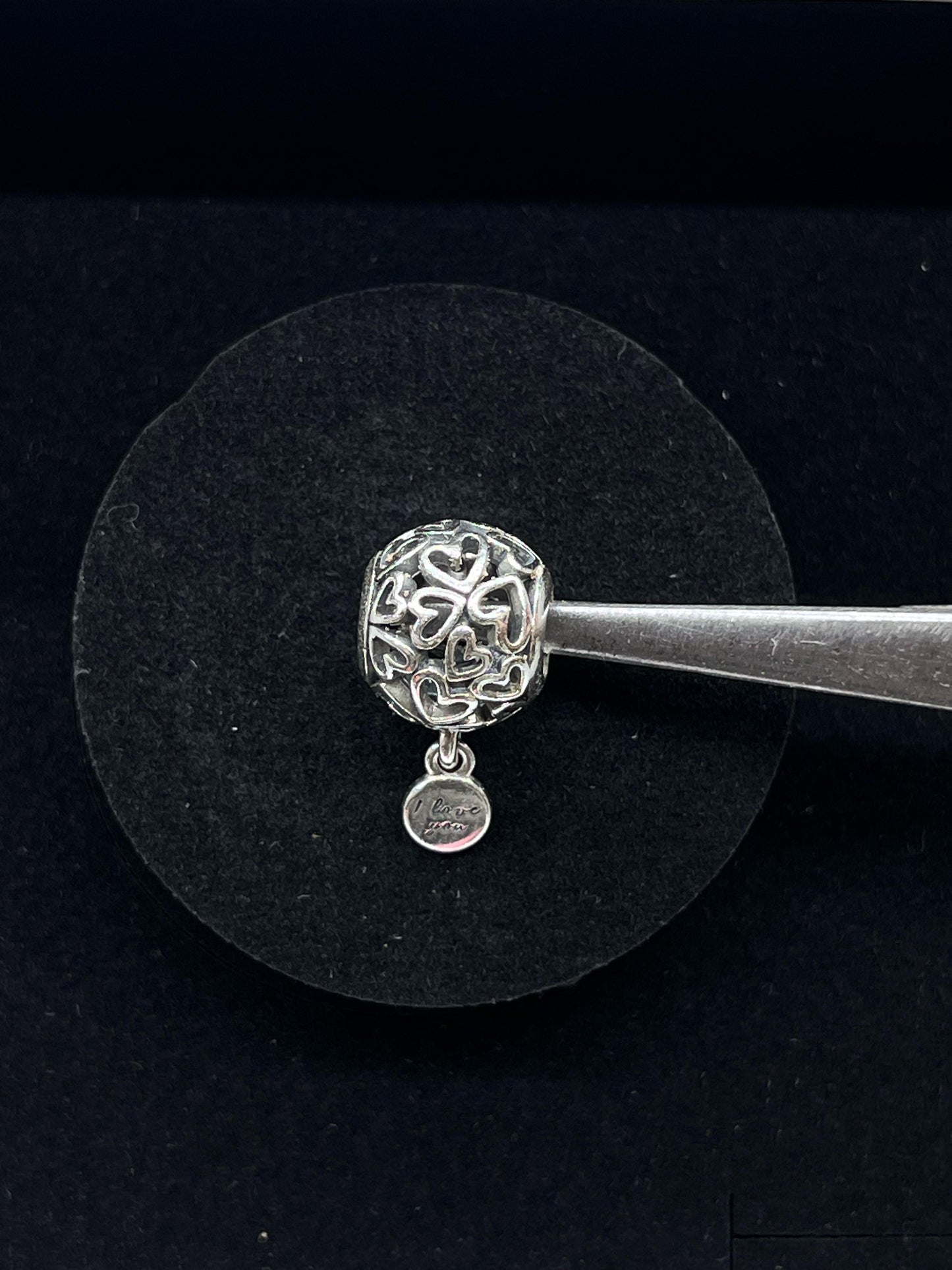 PANDORA Openwork Love Hearts Charm