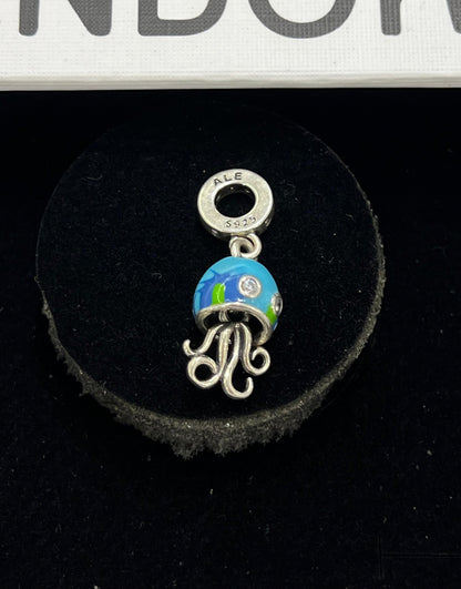 Blue Octopus Charm