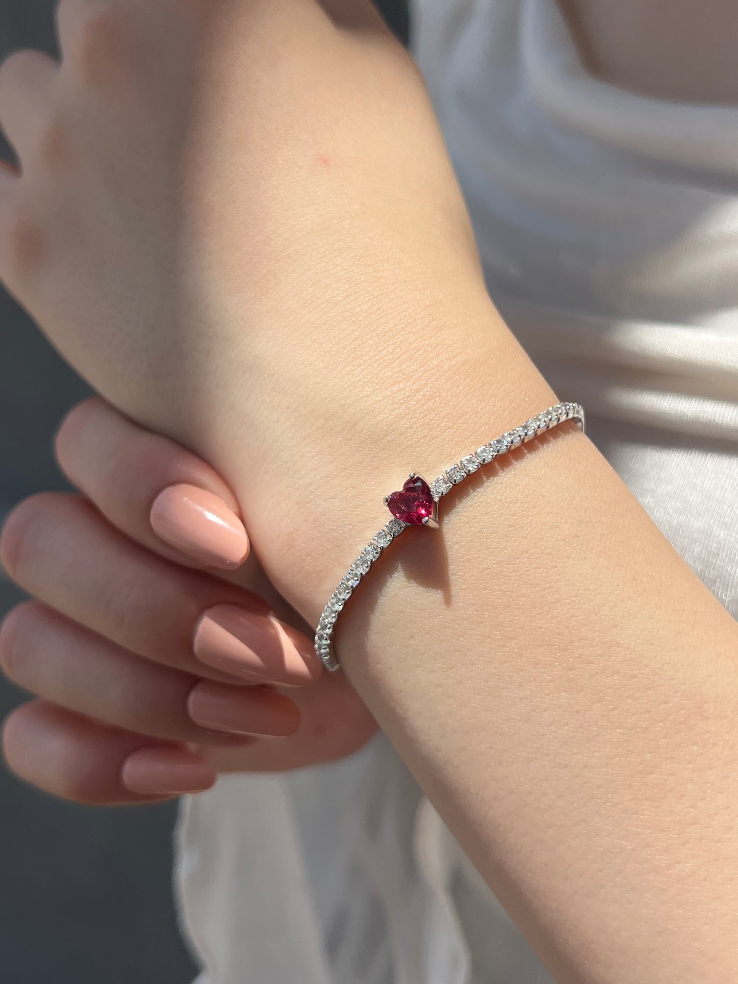 Love Sparkle Tennis Bracelet – s925 Sterling Silver