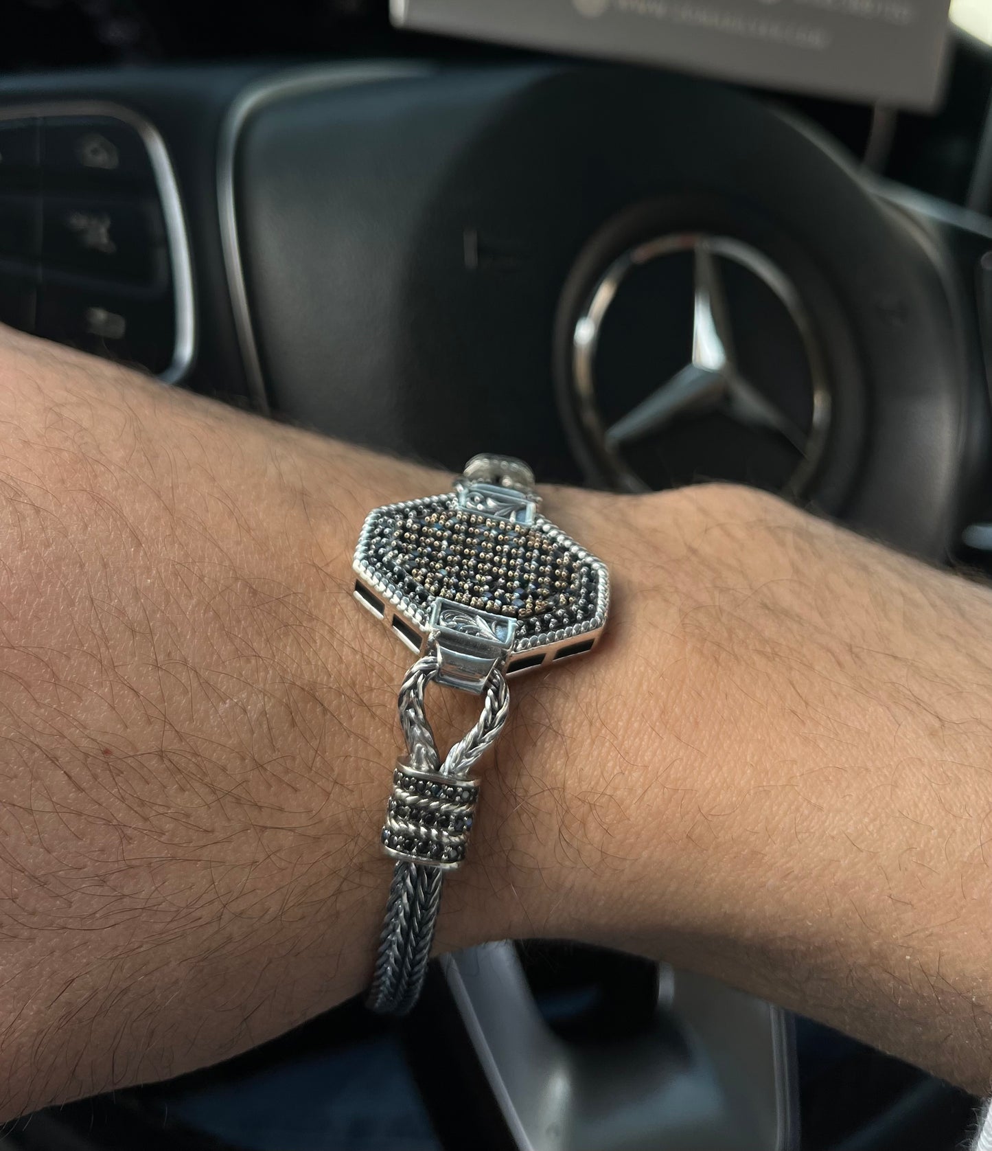 Vórtex-S925 Sterling Silver Bracelet for men