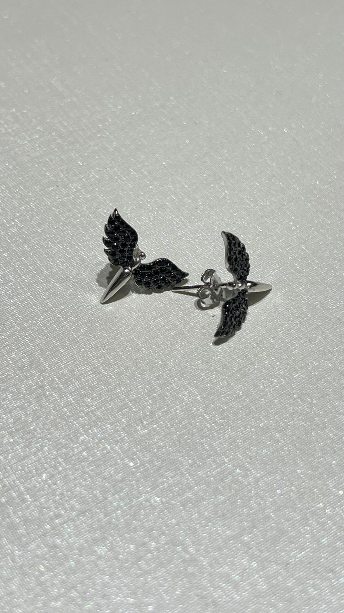 Black Angel Full Set In Italian Sterling Silver925 -Ring size 6