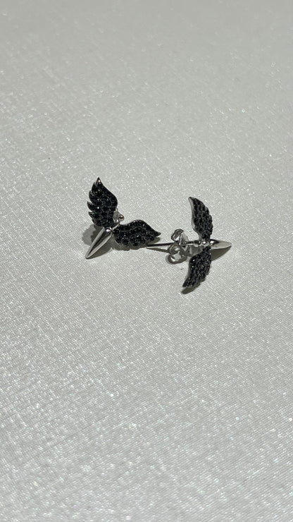 Black Angel Full Set In Italian Sterling Silver925 -Ring size 6