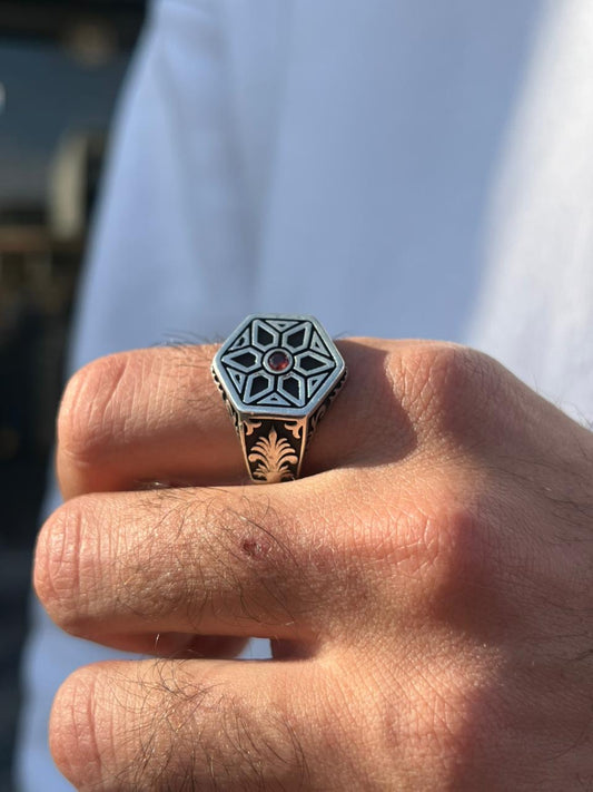 Six-Edge Ring -Sterling Silver 925s
