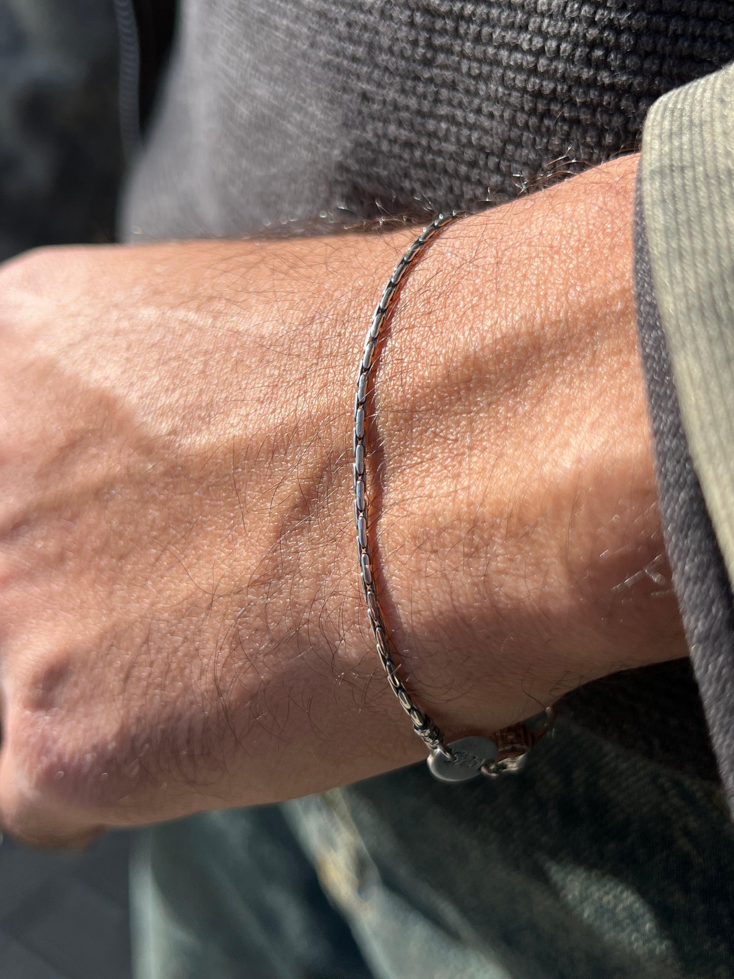 Link Chain S925 Sterling Silver Bracelet (19cm-2mm)