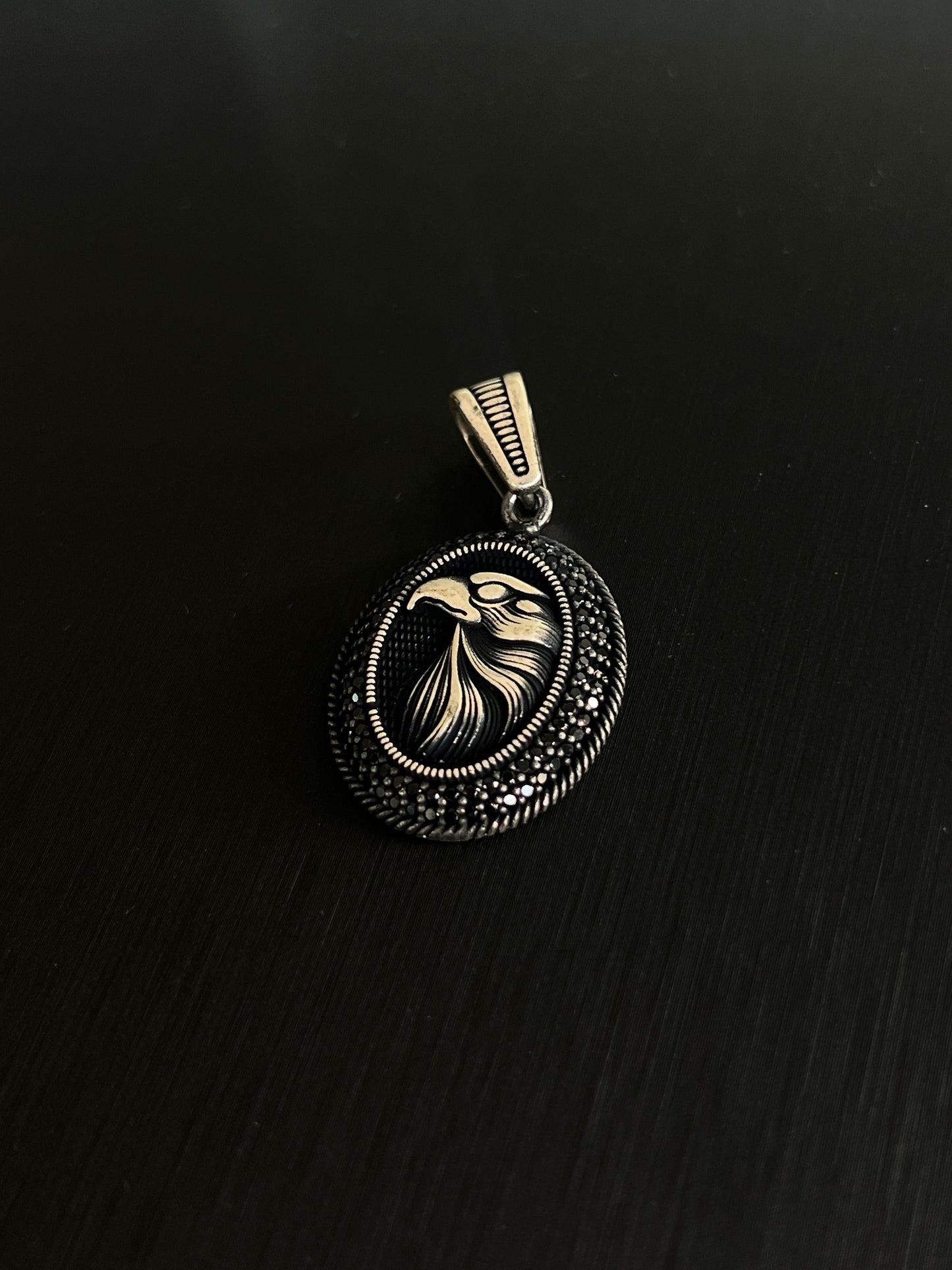 Guardian Eagle Pendant – S925 Silver-3cm