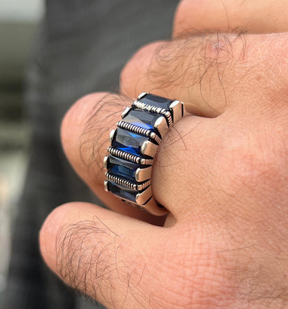 AZURE EMPEROR Ring -Pure Sterling Silver 925s