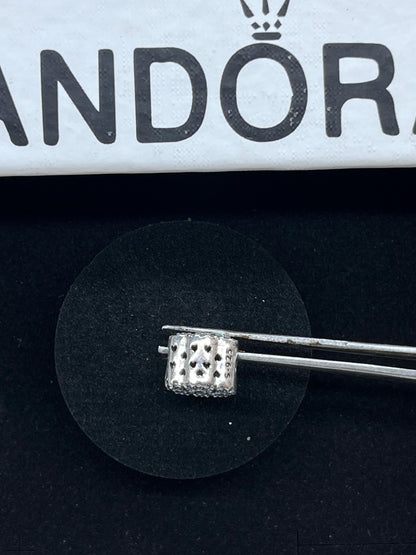 Crystallized Floral Winter Snowflake Charm