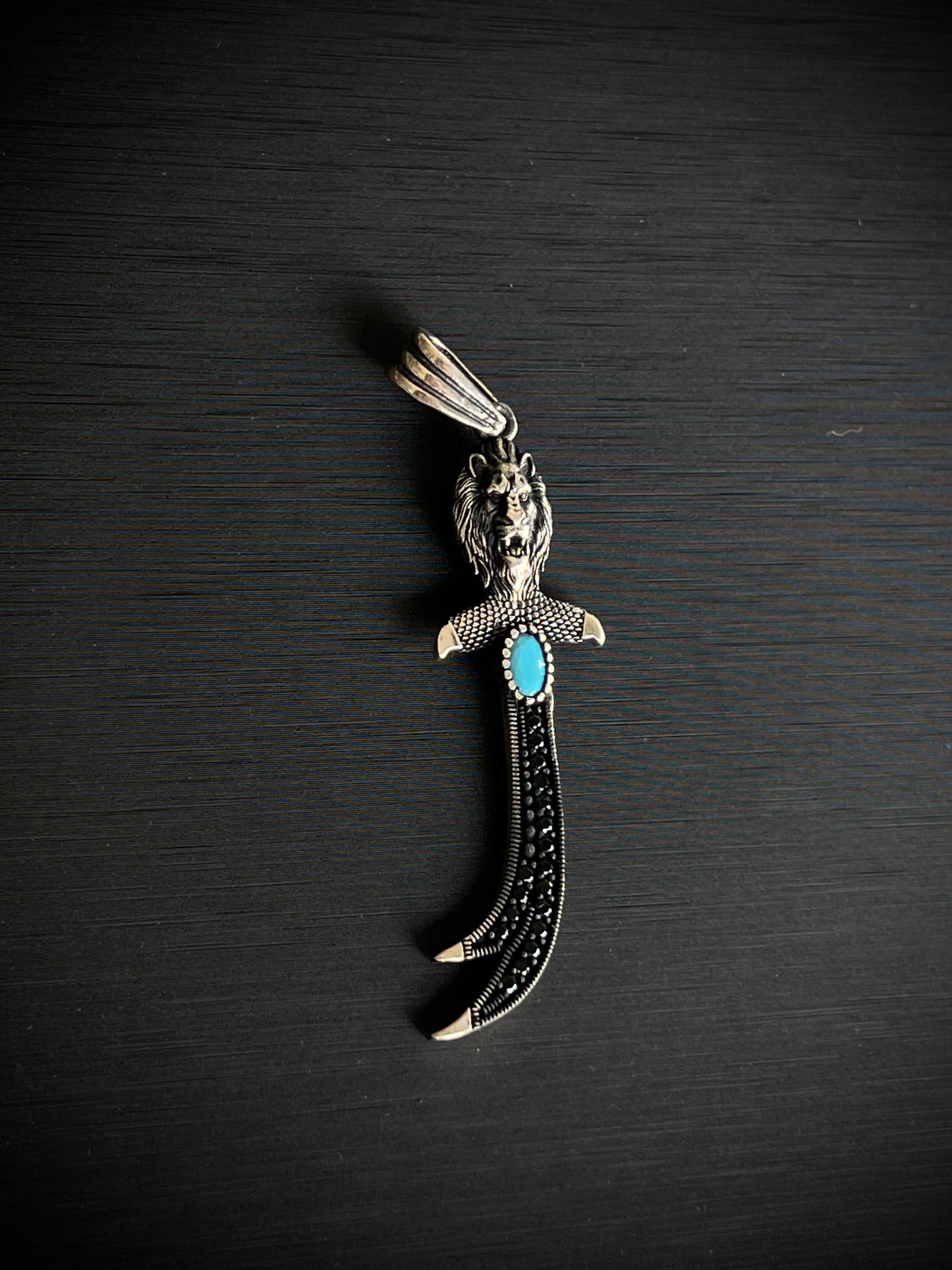 King Sword Pendant – S925 Silver-6cm