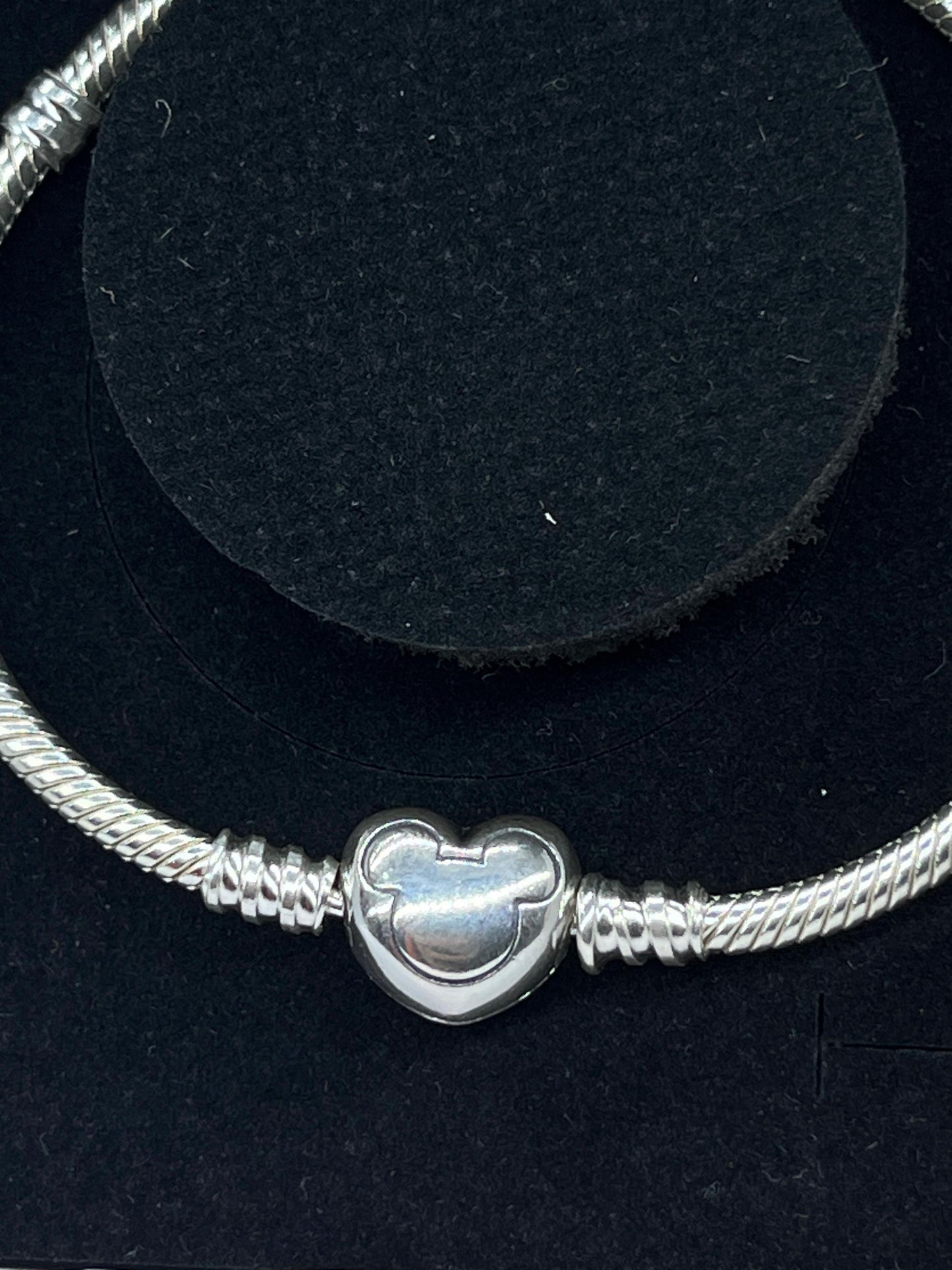 sparkling Mickey Round Snake Chain Bracelet