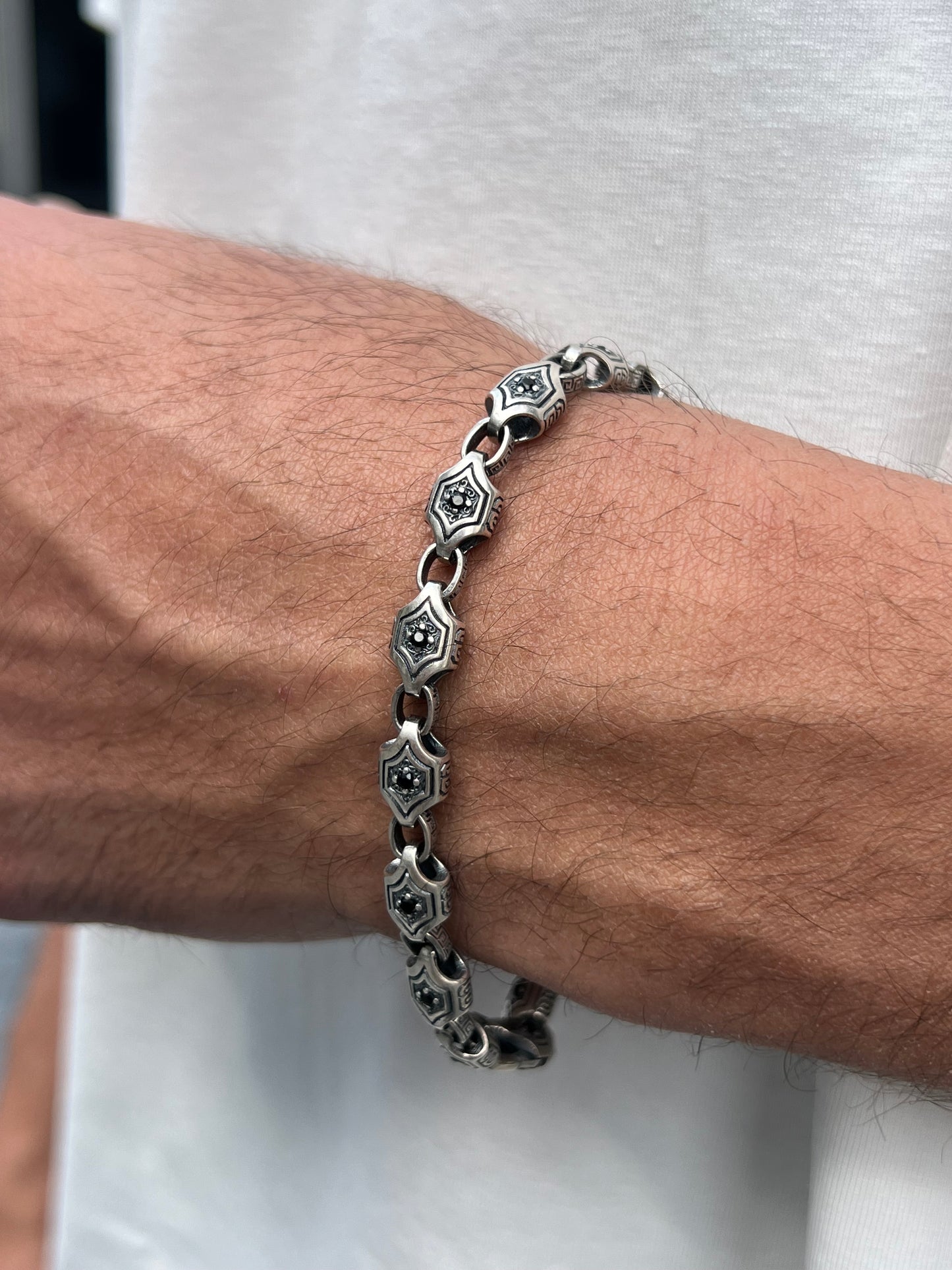 Blue spirit  Bracelet for Men's Sterling Silver 925s-