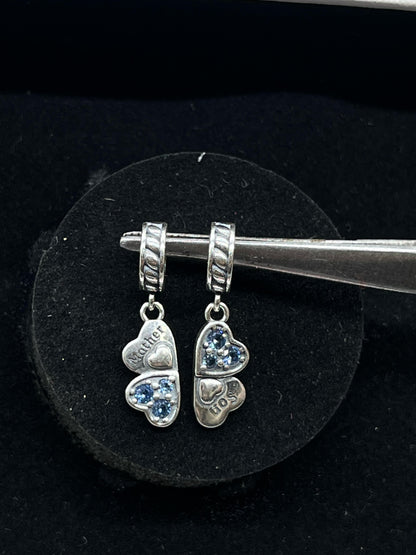 Mother Son Love' Heart Dangle Charm