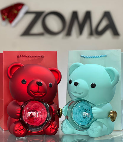 Cute Teddy Bear (Set) Gift Box -Natural Rose🧸