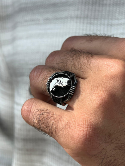 Dark Eagle Ring -Sterling Silver 925s