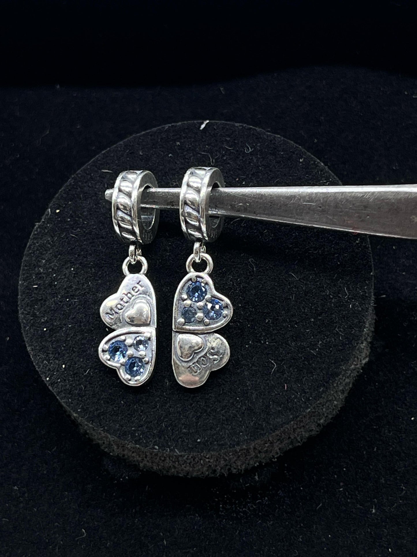 Mother Son Love' Heart Dangle Charm