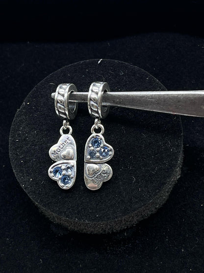 Mother Son Love' Heart Dangle Charm