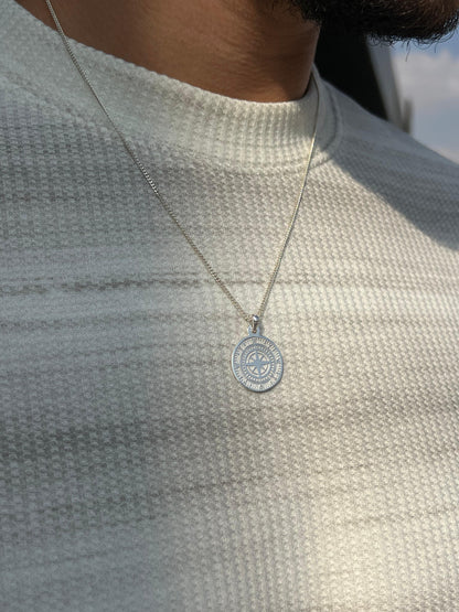 Compass Necklace Sterling Silver 925s