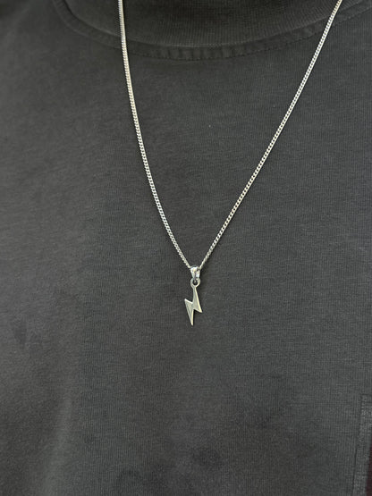 Lightning Necklace for Men's Sterling Silver 925s