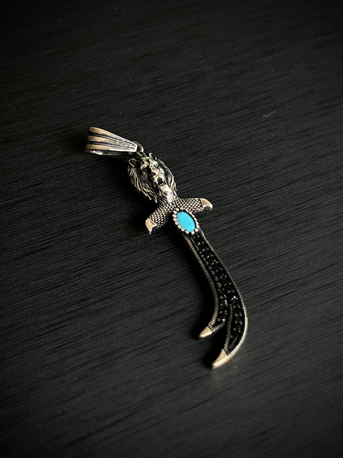 King Sword Pendant – S925 Silver-6cm